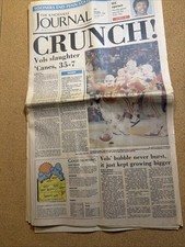 The Knoxville Journal 1/2/1986 Tennessee Vols Sugar Bowl Full Paper Very Good picture