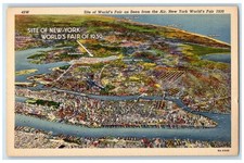 c1940's Aerial View Of New York World's Fair 1983 New York NY Unposted Postcard picture