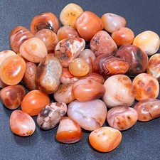 Red Carnelian Agate Tumbled Stones (By The Piece Or Pound) Bulk Wholesale Supply picture