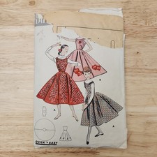Vintage Butterick 7921 Girl's Jumper Sewing Pattern Size 10S CUT INCOMPLETE picture