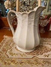 OLDER WHITE IRONSTONE PITCHER SOLD 