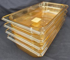 NEW Rubbermaid 216P Amber 1/3 Size Insert Polycarbonate Pan 2.5