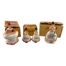 Vintage Enesco Mother In The Kitchen Ceramic Set Japan Salt Pepper Prayer 4pc picture