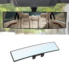 8sanlione Car Rearview Mirrors, Shock Resistant Interior Clip-on Panoramic Rear picture