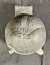 Antique Eppelsheimer & Co NY Pewter Ice Cream Mold 239 Fruit Peach Melon picture