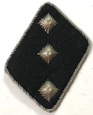 WWII GERMAN WAFFEN UNTERSTURMFÜHRER OFFICER COLLAR TABS picture