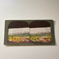 Looking Toward Port Arthur From A Bomb-Proof Antique Stereoview Card 5H6-1 picture