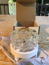 RCR Royal Crystal Rock ITALY Lidded Trinket Jewelry Box 24% Lead Crystal NEW BOX picture