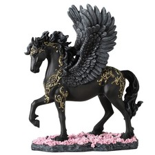 Veronese Design 10 5/8 Inch Winged Divine Black Pegasus Greek Mythology Creature picture