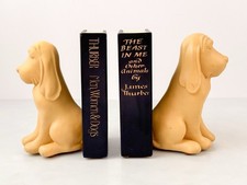 Vintage Levenger James Thurber Designed Dog Bookends Rare Collectors Hound picture