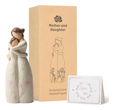 Perfect Mother's Day Gift Mother & Daughter sculpted hand painted resin Figurine picture