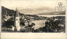 Thun Switzerland Panorama c1900s-10s Real Photo Vintage Postcard picture
