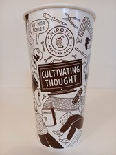 Chipotle Vintage Cultivating Thought Series Collector's Cup 20oz Rare 2015 NEW 2 picture