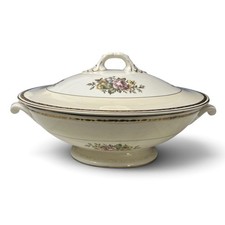 Homer Laughlin English Regency Tureen Covered Vegetable Bowl No Crazing Pristine picture