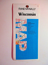 Rand McNally Washington Oregon 1980s Folding Road Map w/ Cities Vintage picture