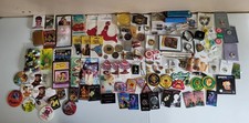 Vintage Mixed Junk Drawer Lot Estate Sale Find Pins Patches Jewelry Disney picture