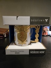 Bungie Destiny Guardian Games 2022 Collectible Tankard Ceramic Gold White picture
