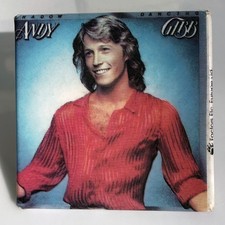 Vintage 1978 ANDY GIBB Promo pin Shadow Dancing button RSO Records square badge picture