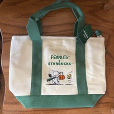 Starbucks x Peanuts 2026 Canvas Tote Bag Limited Edition New picture