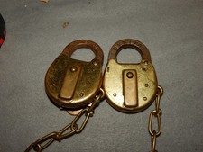Vintage Obsolete New York Telephone Co Safe Padlocks Lot Of 2 Estate Find picture