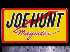 JOE HUNT Magnetos - Original Vintage 1970’s Racing Decal/Sticker picture