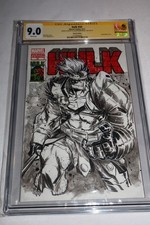 CGC SS 9.0 Hulk 50 2012 Original Comic Sketch Art OOAK Micelli Planet Gladiator picture