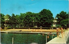 Winona Lake Chrisitan Assembly Indiana IN Postcard Cancel PM WOB Note VTG picture