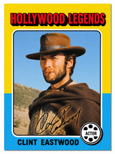 CLINT EASTWOOD HOLLYWOOD LEGENDS COLLECTIBLE ACEO TRADING CARD MOVIE MEMORABILIA picture