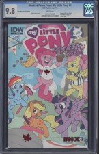 My Little Pony #1 CGC Comic 9.8 FAN EXPO CANADA Red Leaf Foil Curling Cover IDW picture