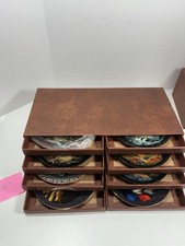 Bradex Seasons In Russian Cabinet 6 Plates + 2 Porcelain 7.75” Lot Of 8 & Case picture