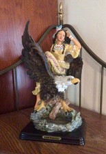 Vintage D.M.B. Collections Native American Women and Bald Eagle picture