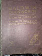 Vintage 1944 Baldwin Duckworth Chains/Sprockets For Power Transmission Catalog  picture
