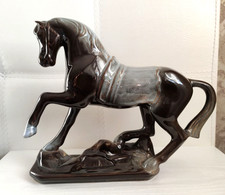 Vintage Porcelain Figurine Horse Adele Real Nobility Germany Stamp Decor 60s Art picture
