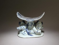 A Blue and White Pillow picture