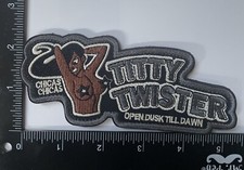 Large Titty Twister Dusk Till Dawn Tactical  Hook Loop Patch Large Chocolate picture
