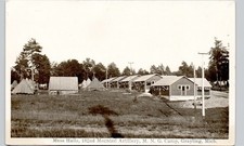 NG CAMP MESS HALLS grayling mi c1940 postcard michigan real photo rppc ww2? 182d picture