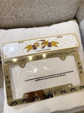 2026 Disneyland Resort 70th Anniversary Metal Gold Color License Plate Frame New picture