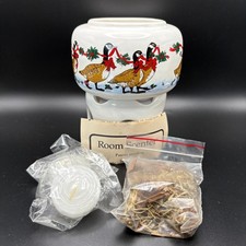 Vtg 1987 POTPOURRI PRESS Christmas Geese Bows Room Scenter Candles Instructions picture