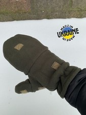 Ukrainian military Winter Flip-up fleece mittens color olive one size picture