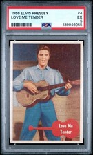 1956 TOPPS ELVIS PRESLEY #4 LOVE ME TENDER PSA 5 picture