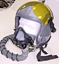 sz. L Gentex HGU-55/P Pilot Flight Helmet & MBU-20A/P Oxygen Mask USAF Aviation picture
