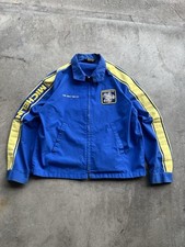 Swingster VTG Michelin Tires Zip Up Jacket 80s Adult Large Multi Sewn Nascar F1 picture