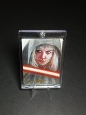 TOPPS 2025 STAR WARS GOLD FOIL SKETCH OF  SHIN HATI 1/1 🔥 BY SEMRA BULUT picture