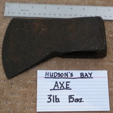 Unmarked Hudson's Bay Co. Trade Axehead 3lb. 15oz. Antique Original Canada Used picture