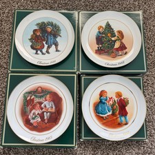 Avon Christmas Plates 1981-1984 w/Original Boxes 9