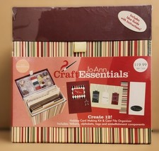 NEW Joann's Crafts Essentials Holiday Card Making Kit & Organizer picture