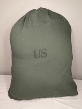 2 Pack - US Military Barracks Cotton Laundry Bag Green NSN 8465-00-530-3692 picture