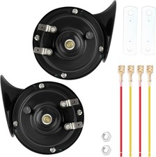 Universal Car Horn Upgrade Kit, 12V High/Low Dual Tone Snail Horn, Loud Waterpro picture