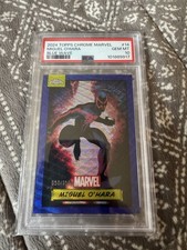 Miguel O'Hara 2024 Topps Chrome Marvel #14 Blue Wave Refractor /150 picture