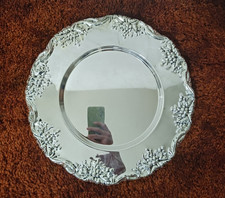 Set of 4 1970s Godinger Silverplate Chargers Hong Kong Excellent Condition 13 in picture